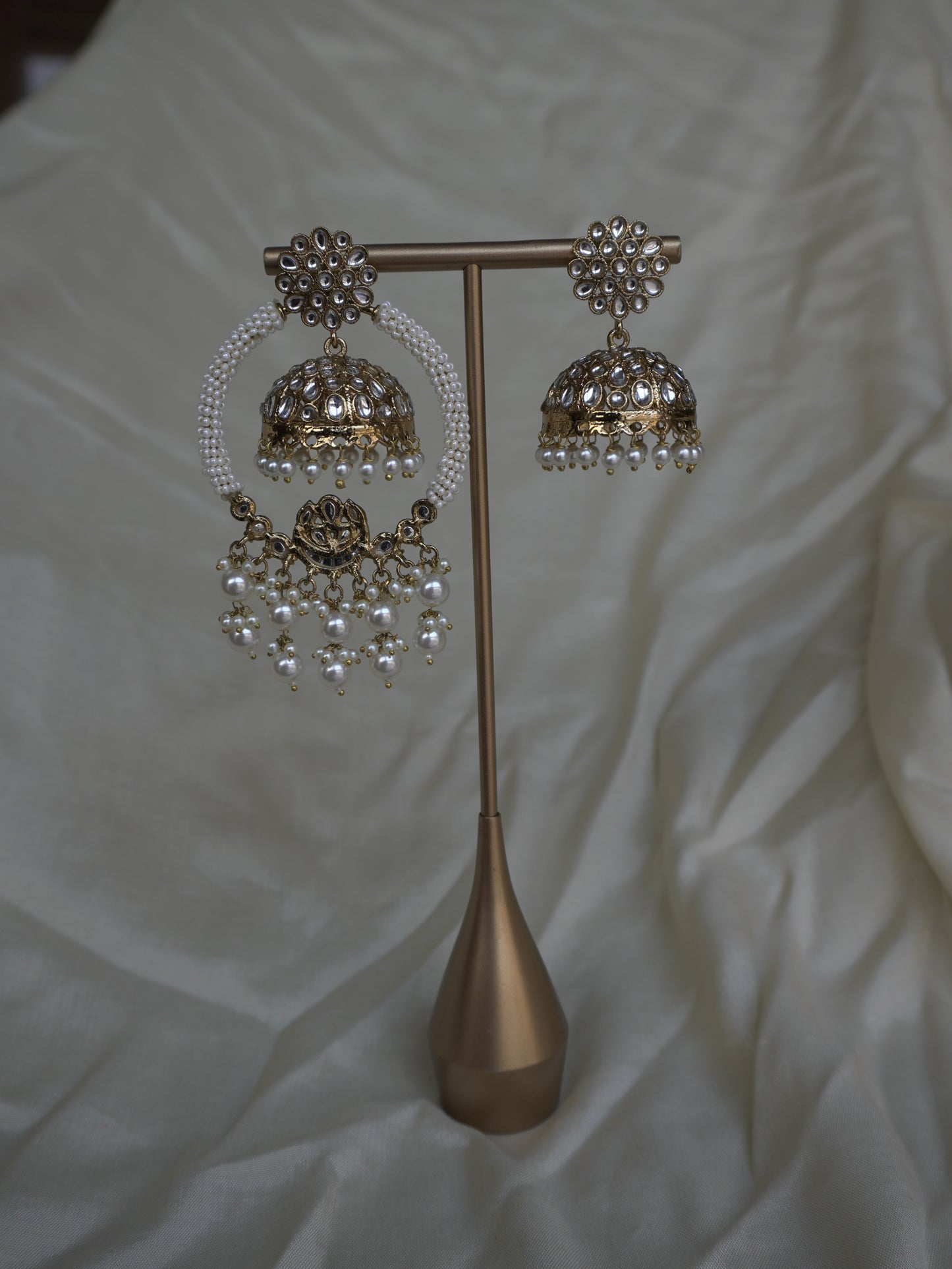 Niyati 2-in-1 Jhumka Chandbaali Earrings