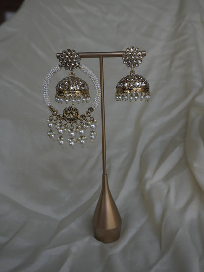 Niyati 2-in-1 Jhumka Chandbaali Earrings