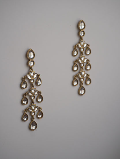 Clear Multi-Layer Drop Earrings
