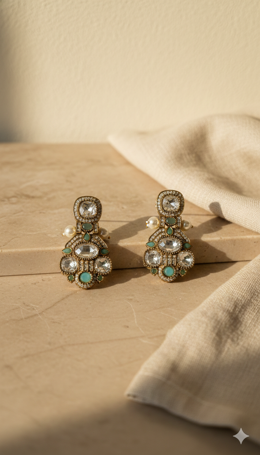 Blue Amara Festive Earrings