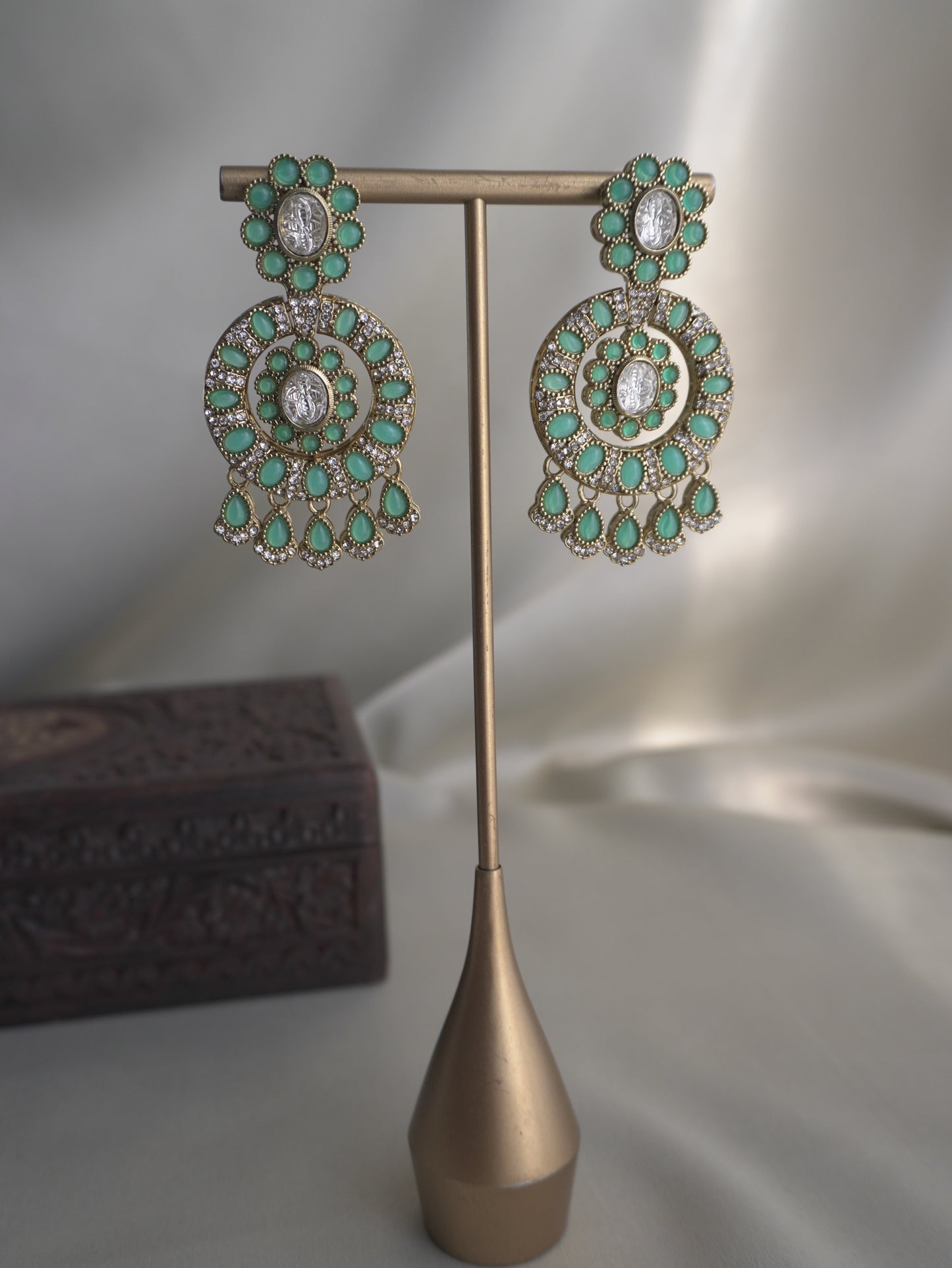 Sitara Mint Drop Earrings