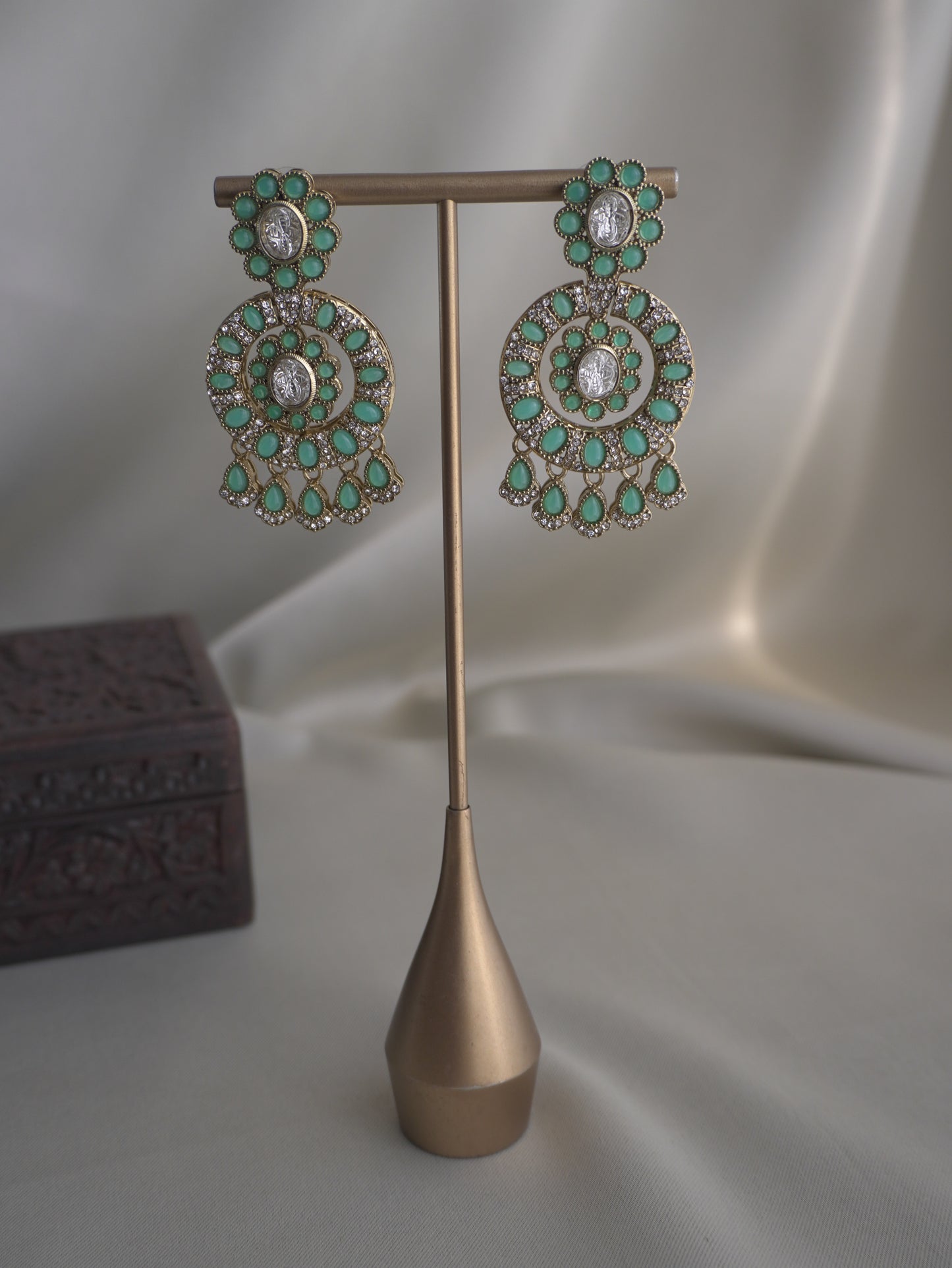 Sitara Mint Drop Earrings