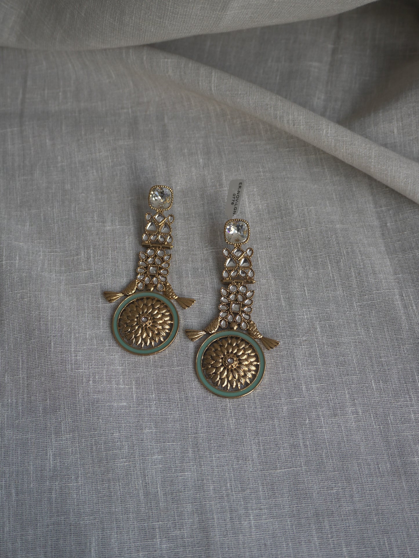 Vanya Gold Kundan Earrings