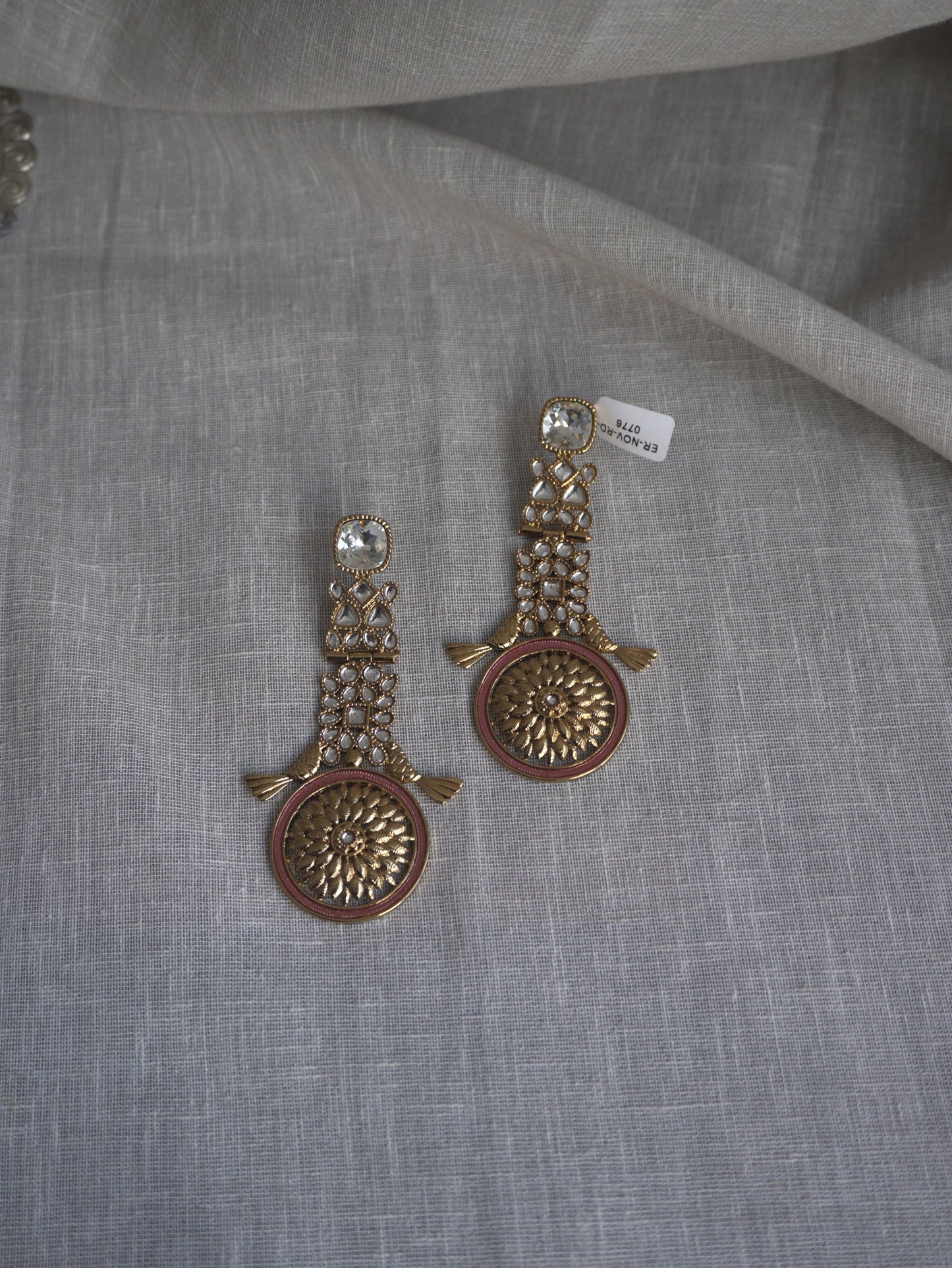 Vanya Gold Kundan Earrings