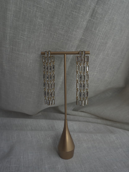 Elira Crystal Cascade Earrings