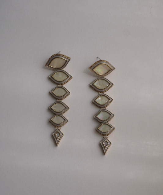 Ivory Link Drop Earrings