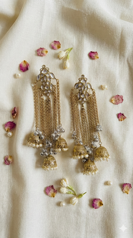 Kundan Tassel Earrings
