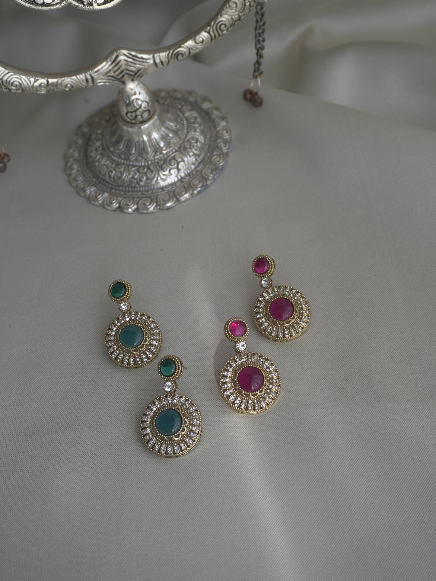 Sora Round Drop Earrings