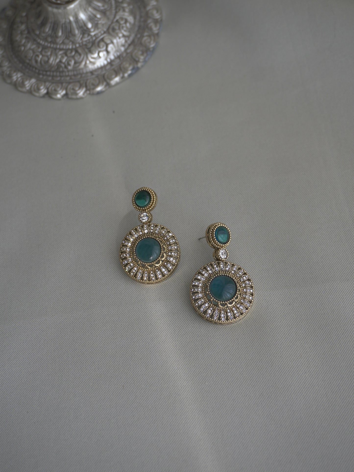 Sora Round Drop Earrings