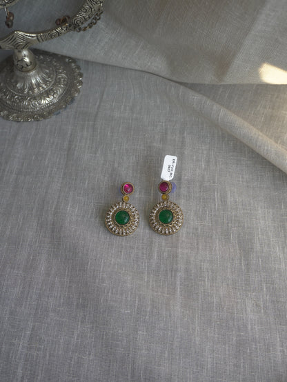 Sora Round Drop Earrings