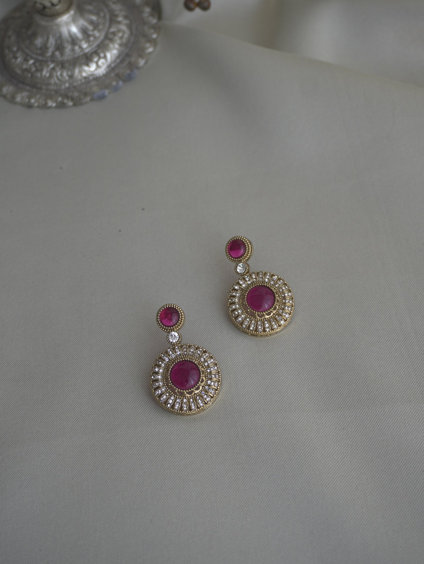 Sora Round Drop Earrings