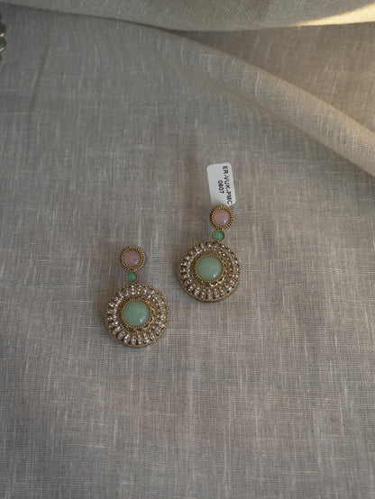 Sora Round Drop Earrings