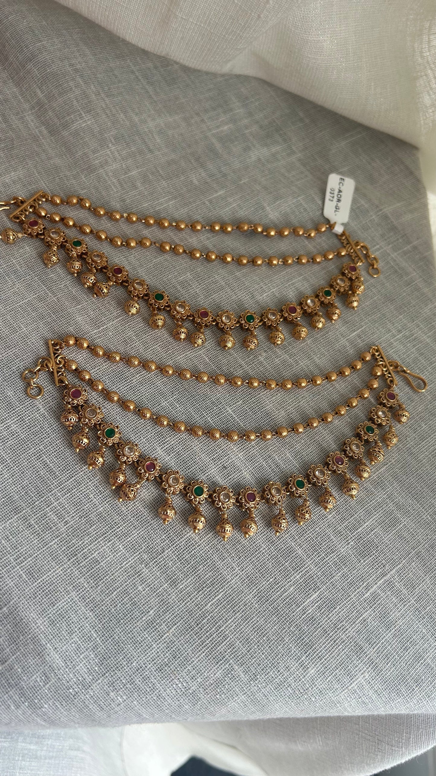 Antique Gold Three Layer Kanauti