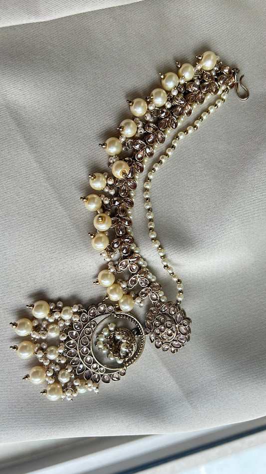 Aarohi Polki Pearl Kanauti & Maang Tikka Set