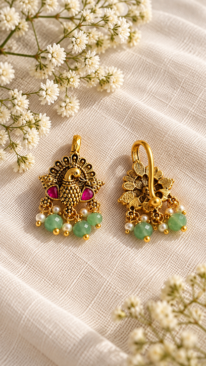 Mayura Peacock Bugadi Earrings