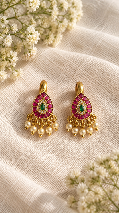 Keri Teardrop Bugadi Earrings