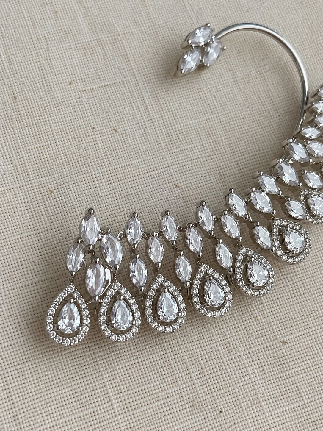Aurora American Diamond Ear Cuff Earrings