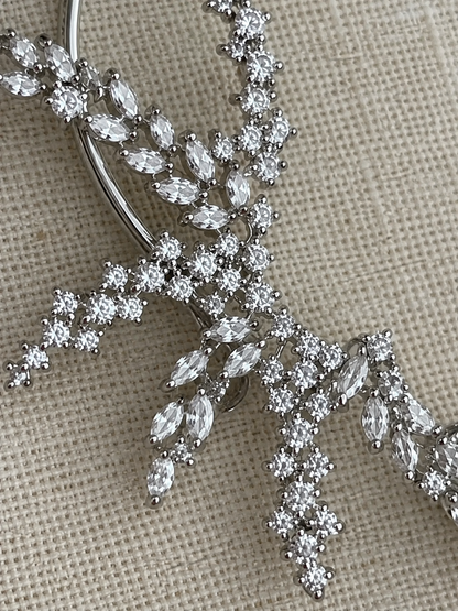 Ivy American Diamond Ear Cuff Earrings