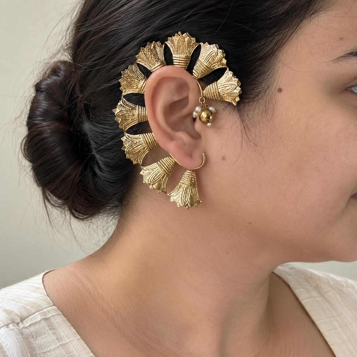 Champa Petal Ear Cuff