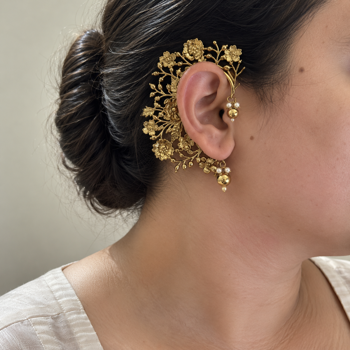 Gulshan Floral Ear Cuff