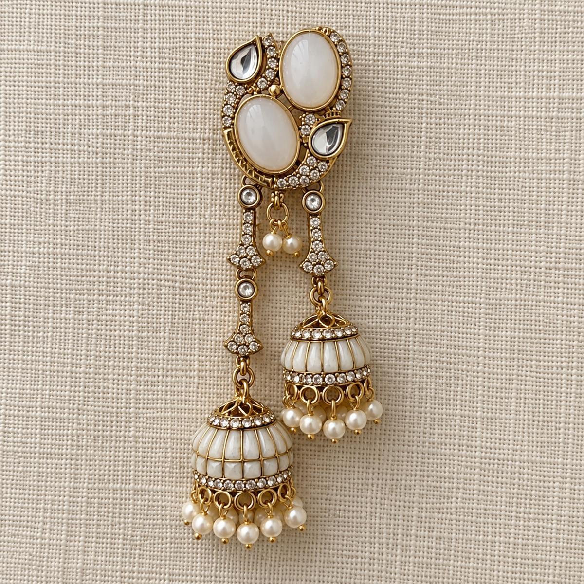 Jodi Double Jhumka Earrings