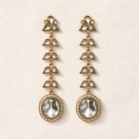 Bel Kundan Long Earrings