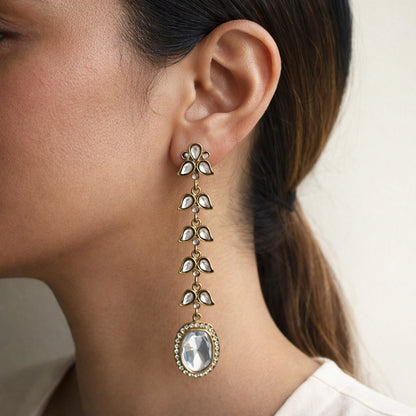 Bel Kundan Long Earrings