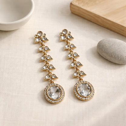 Bel Kundan Long Earrings