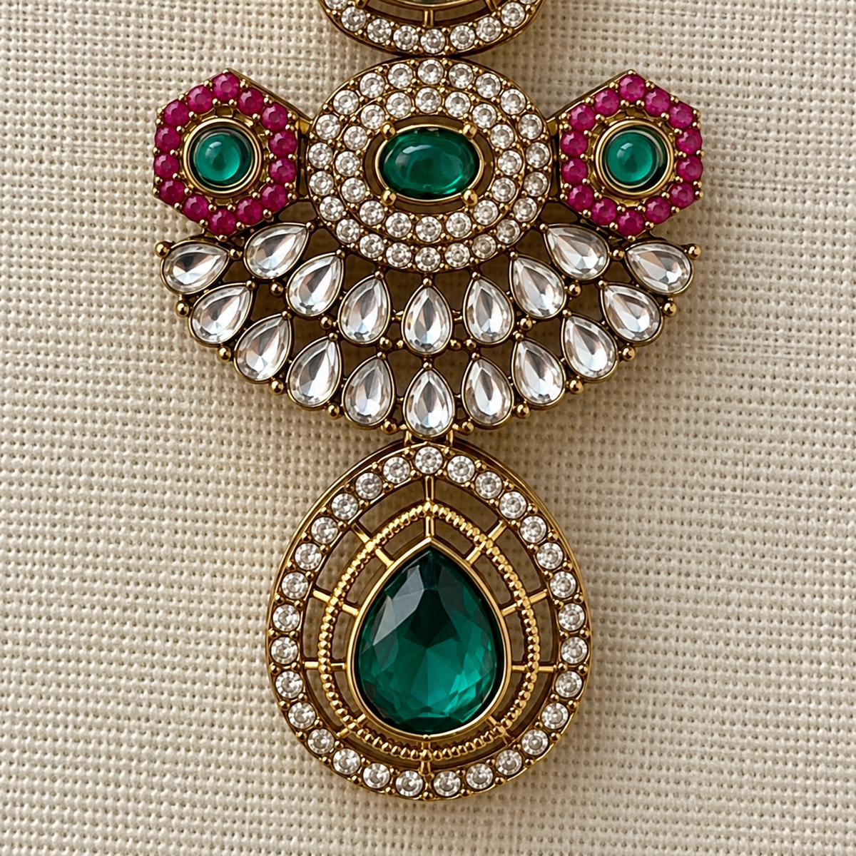Multicolour Noorani Statement Earrings