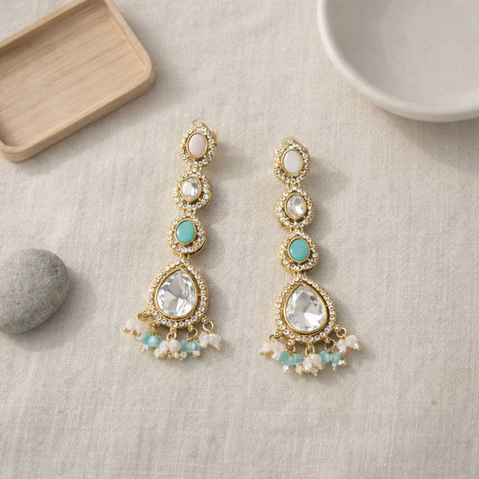 Pastel Mehr Crystal Drop Earrings