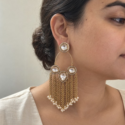 Jharna Chain Tassel Earrings