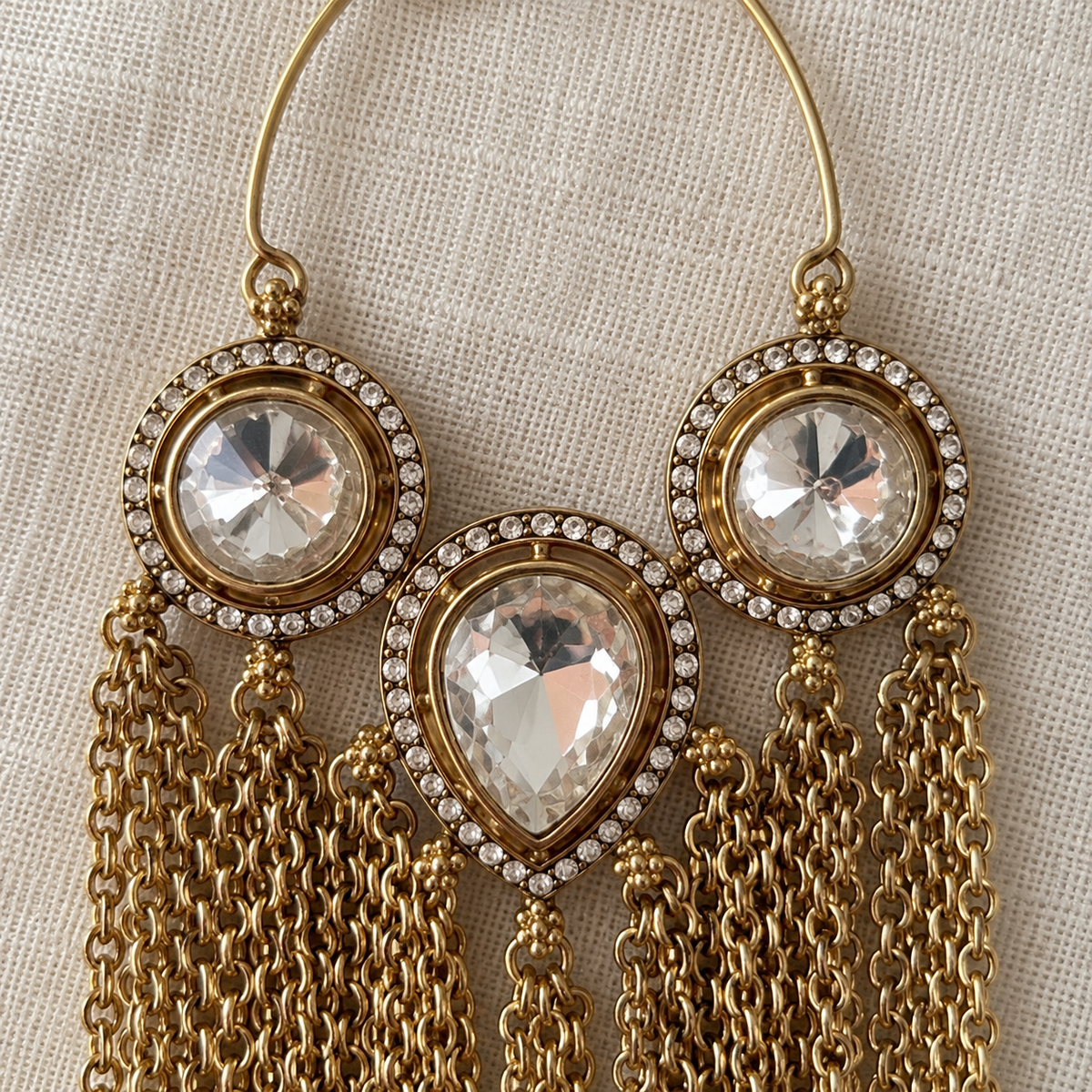 Jharna Chain Tassel Earrings