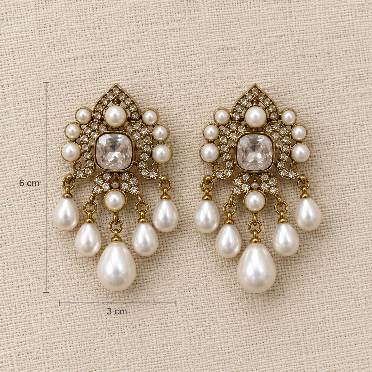 Zeenat Pearl Drop Earrings