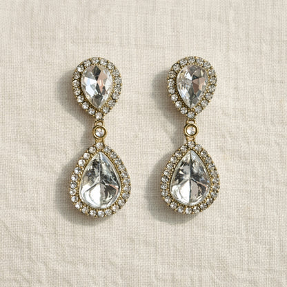 Nihal Crystal Teardrop Earrings