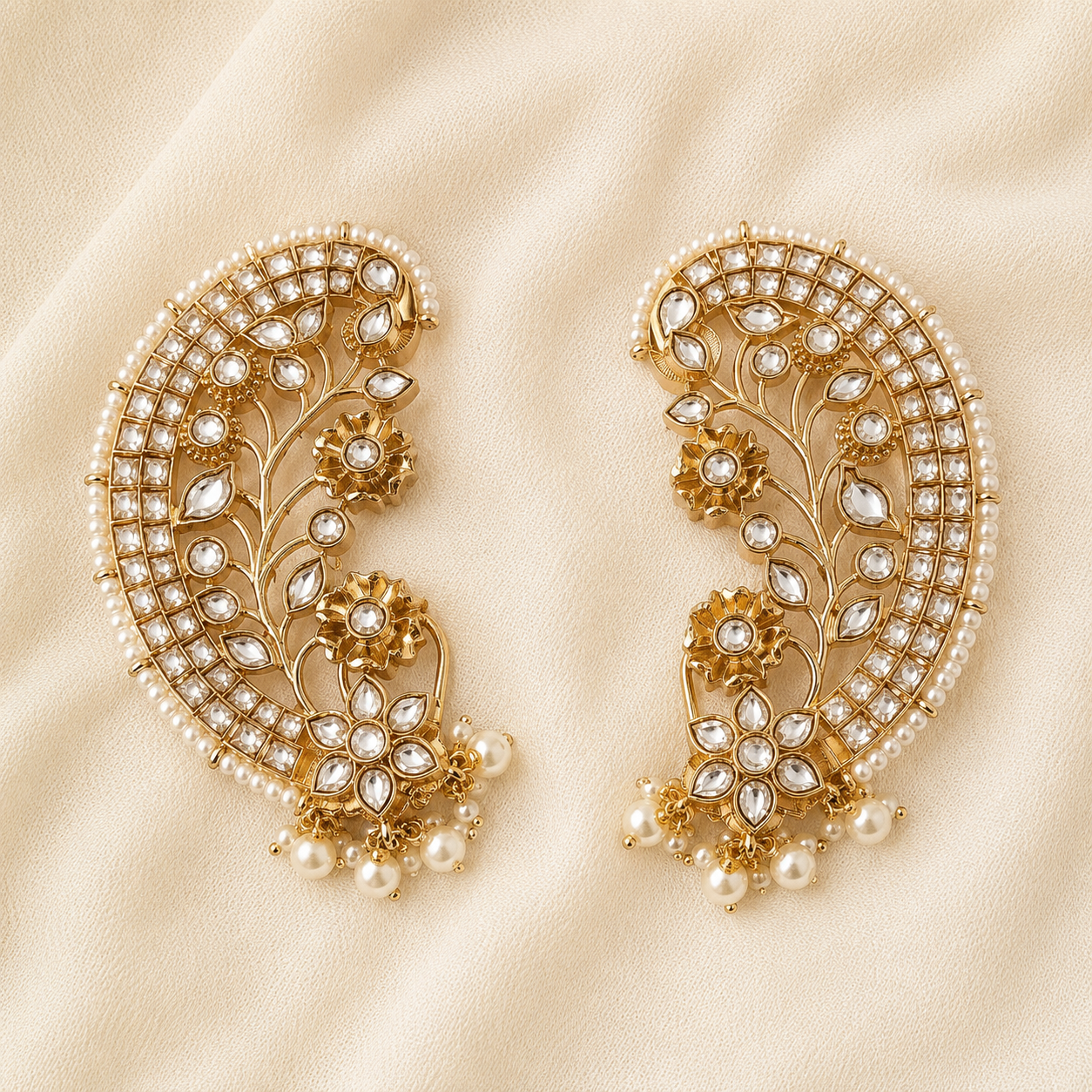 Polki Ear Cuff Earring