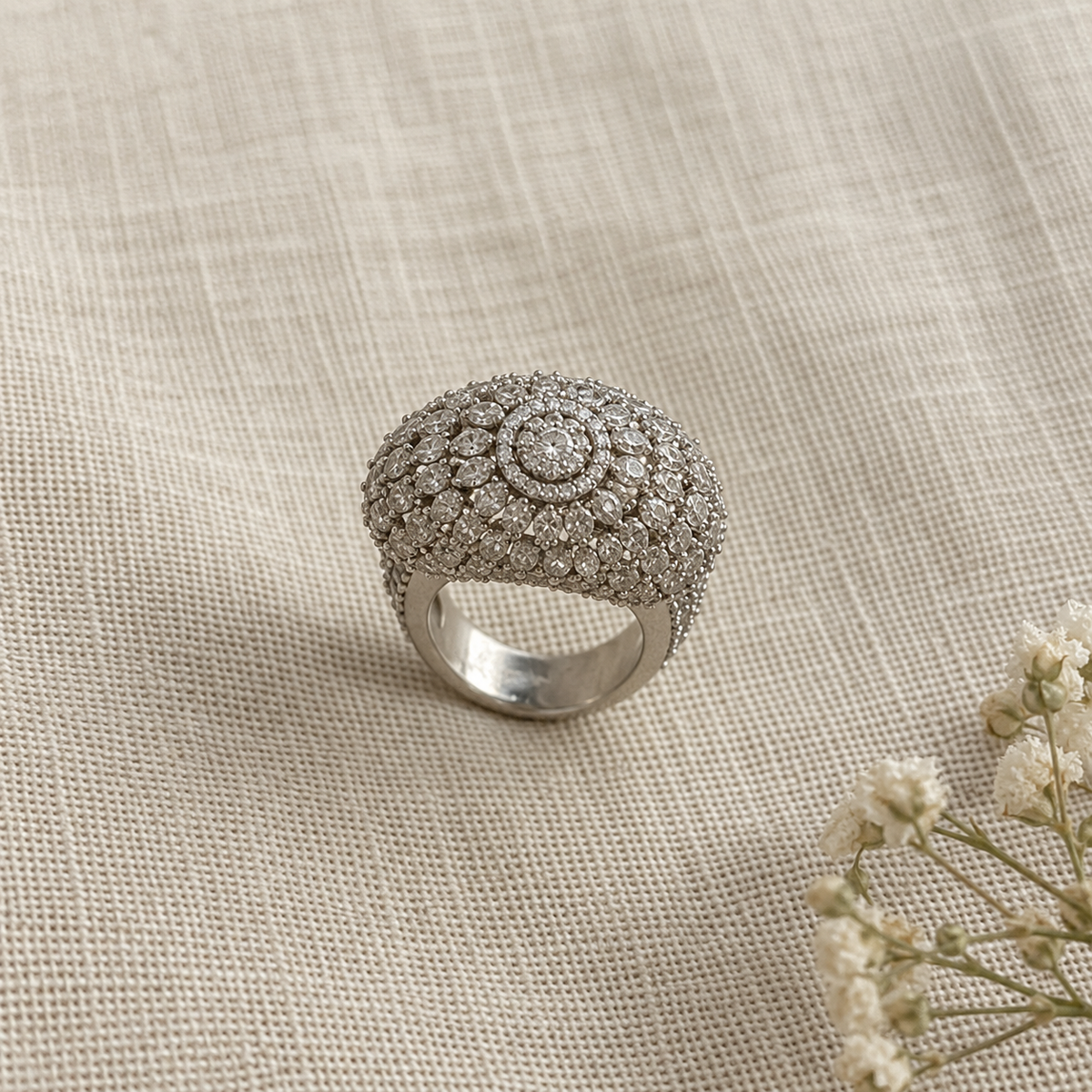 Aurora Dome Cocktail Ring