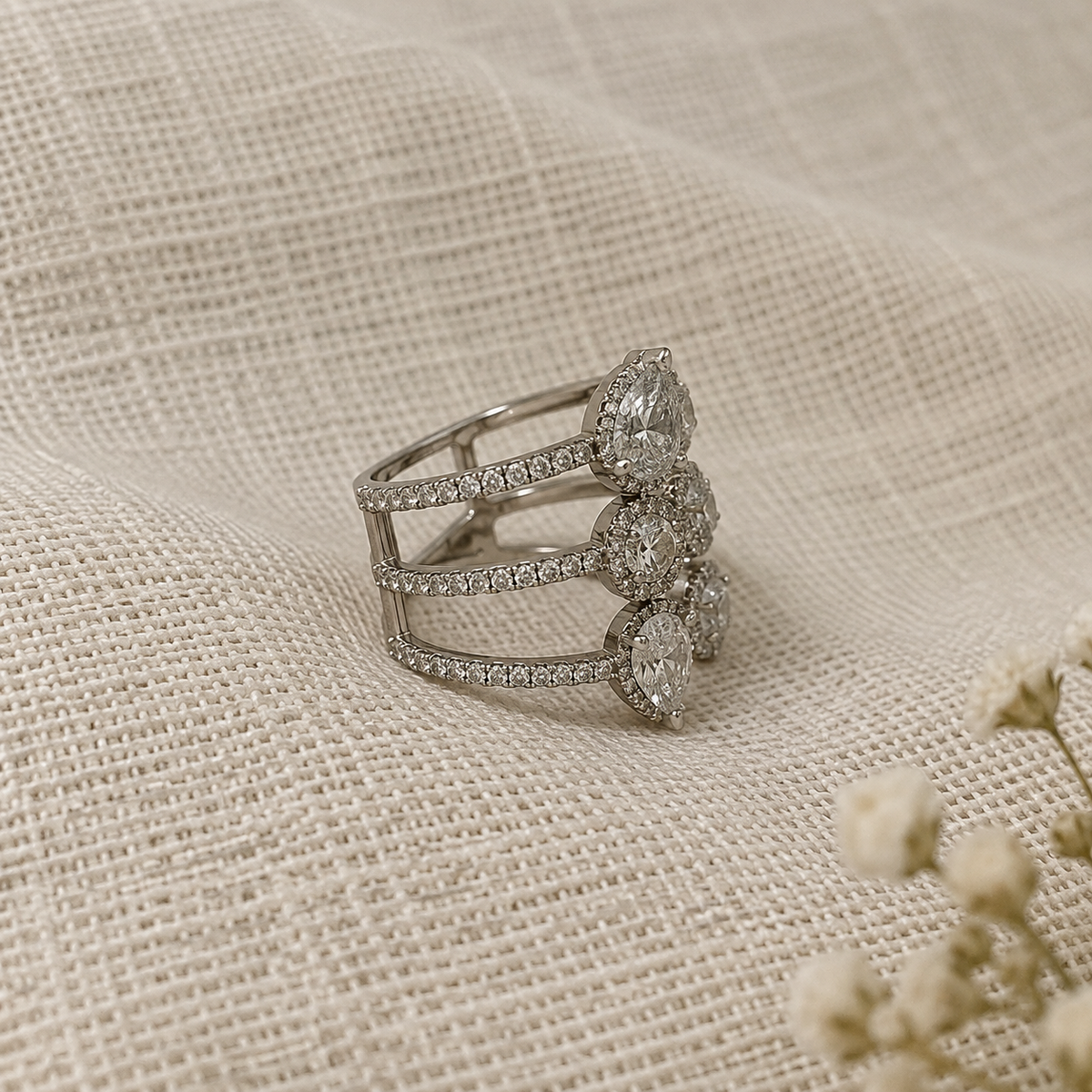 Sienna Layered Halo Ring