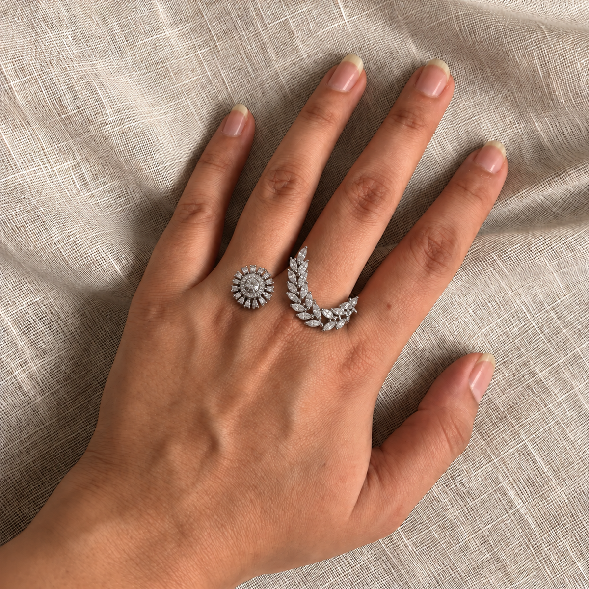 Lyra Two Finger Ring