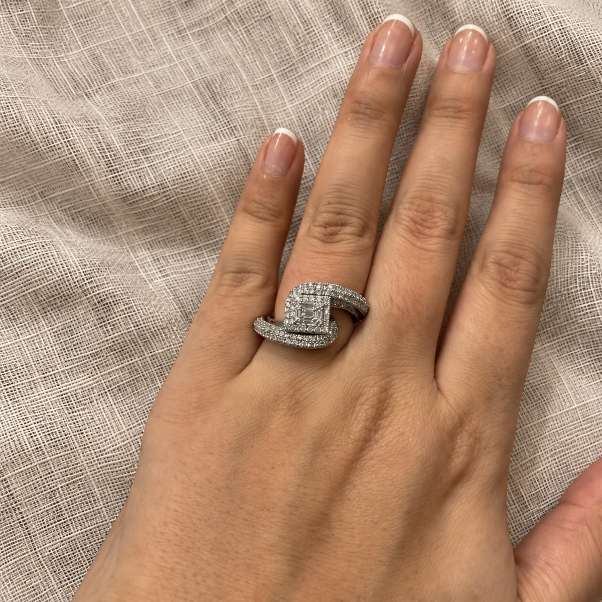 Nadia Baguette Bypass Ring