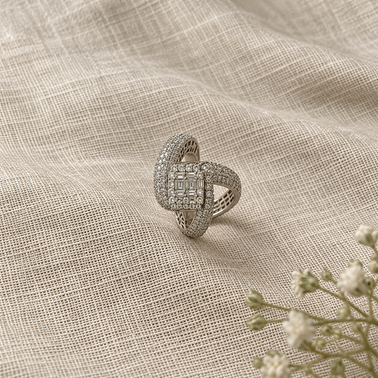 Nadia Baguette Bypass Ring