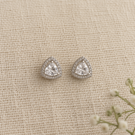 Aria Diamond Halo Studs