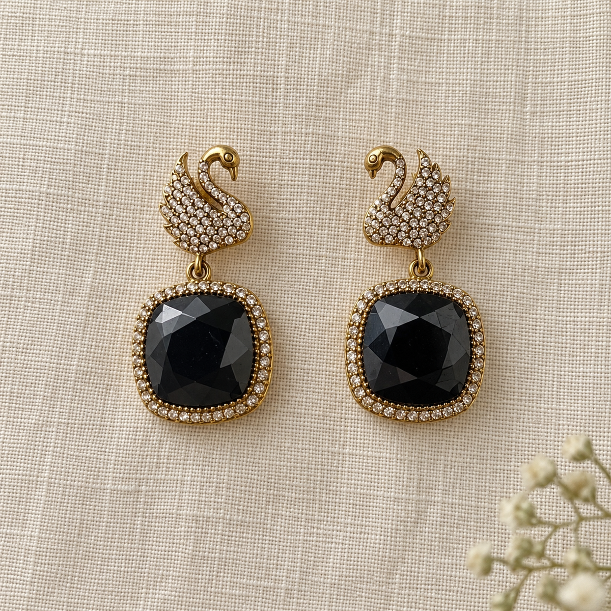 Hansa Swan Drop Earrings