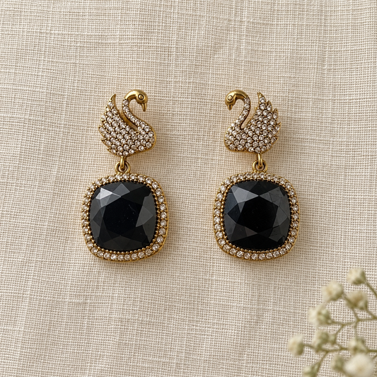 Hansa Swan Drop Earrings