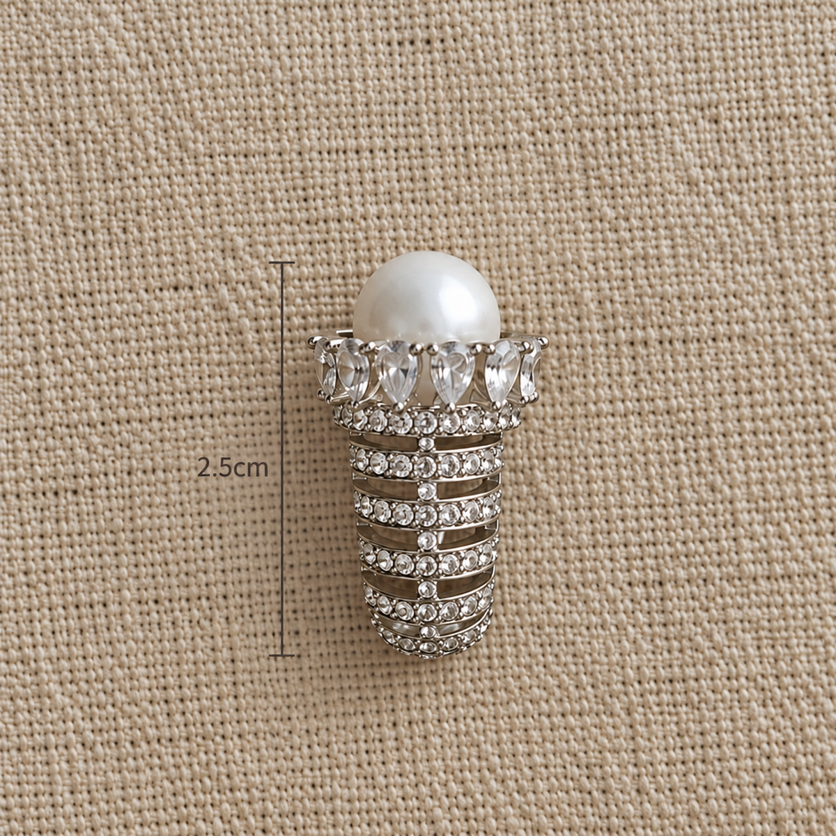 Ivy Diamond Pearl Layered Hoop Earrings