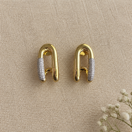 Remi American Diamond Link Earrings