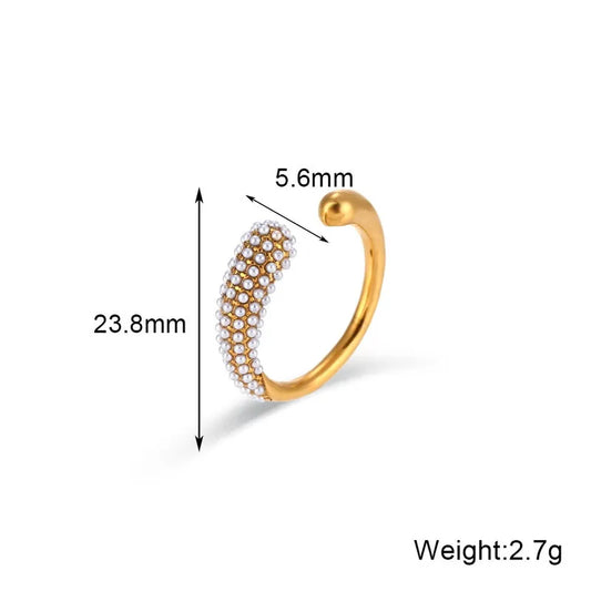 Pearlette Orbit Open Ring