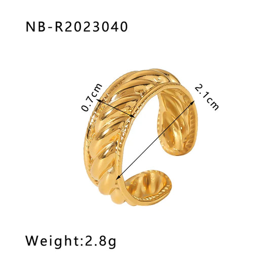 Aurelia Braided Gold Ring