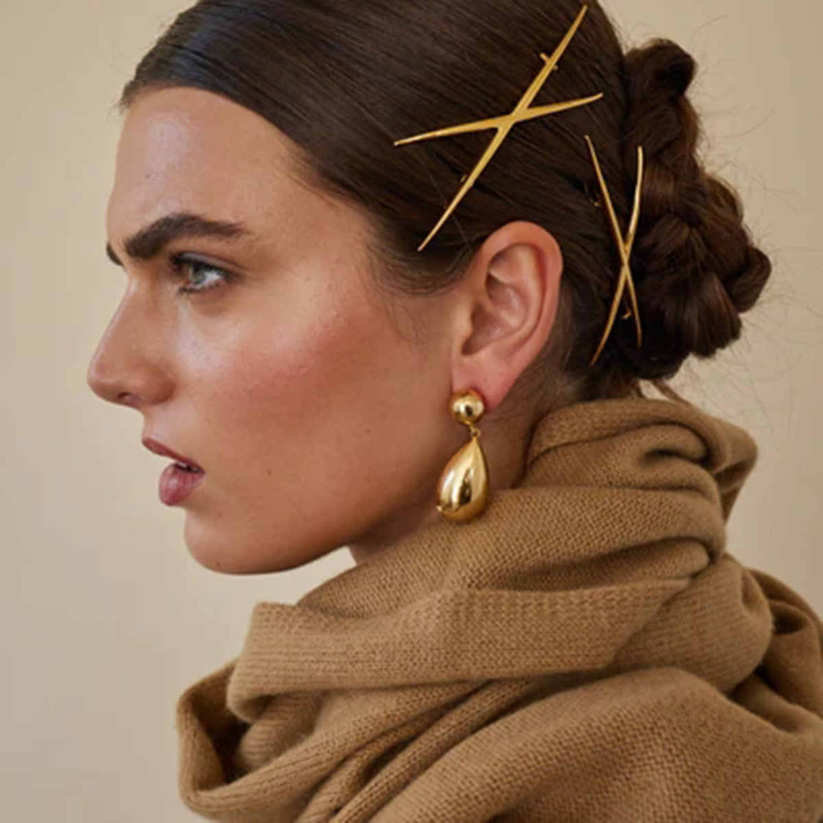 Aurelia Gold Drop Earrings