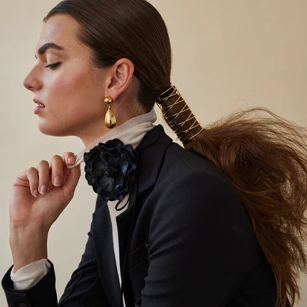 Aurelia Gold Drop Earrings