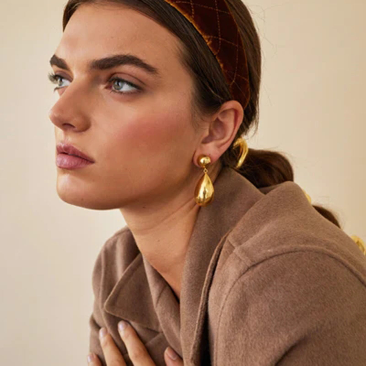 Aurelia Gold Drop Earrings